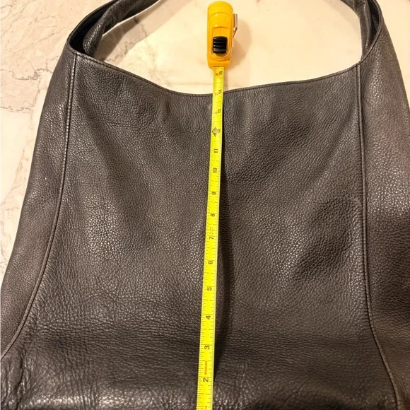 Auxiliary Black Leather Handbag - Picture 8 of 13